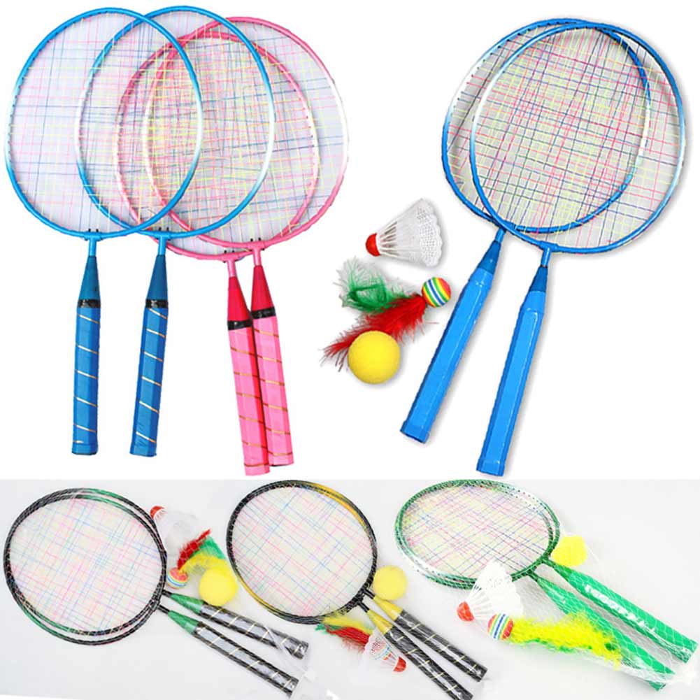 Badminton Racket Carbon - Raket Bulu Tangkis Logam Titanium untuk