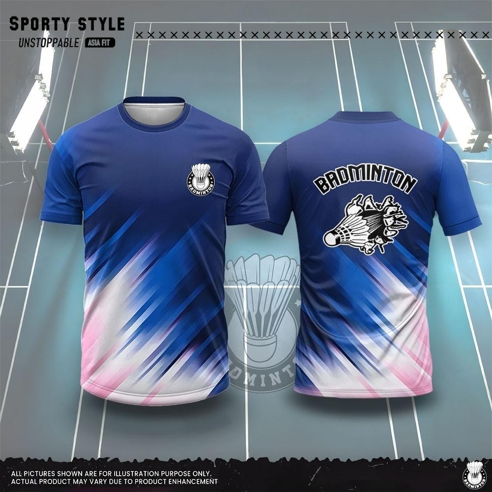 Badminton Jersey - Pakaian Pria Fashion Kaos Badminton 3D
