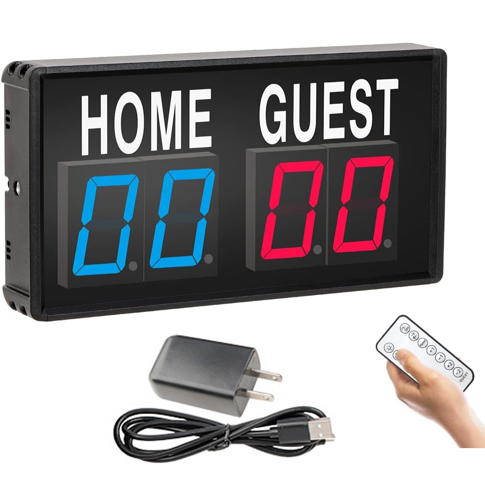 Scoreboard Digital - Papan Skor LED 4 Digit Portabel