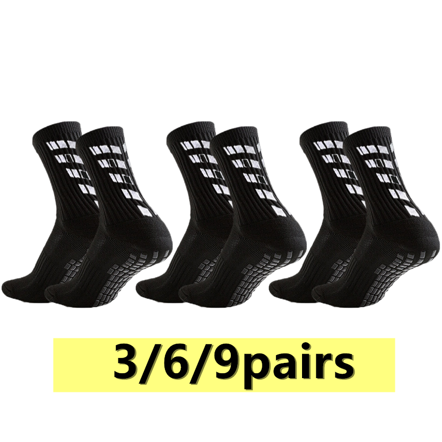 Sports Grip - 3/6/9 pasang kaus kaki anti selip