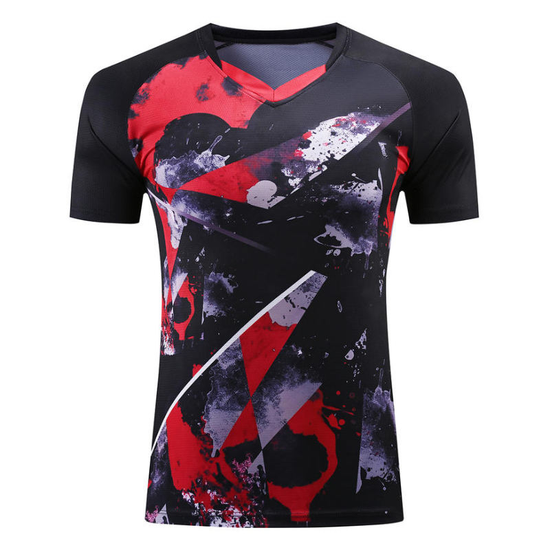 Kaos Tenis Meja V-Neck Pria Wa - Badminton Jersey ulasan dan harga