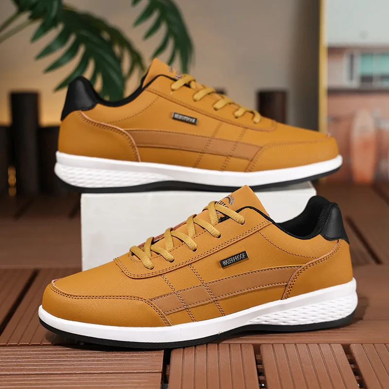 Sepatu Pria Kulit PU Sneakers  - Badminton Shoes Men ulasan dan harga