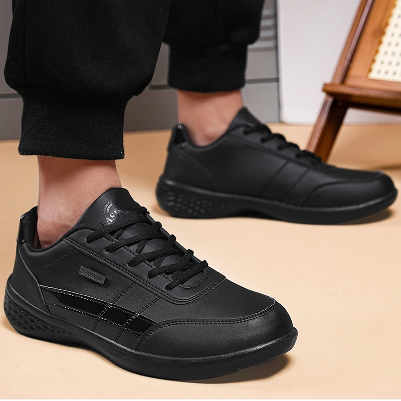 Sepatu Pria Kulit PU Sneakers  - Badminton Shoes Men ulasan dan harga