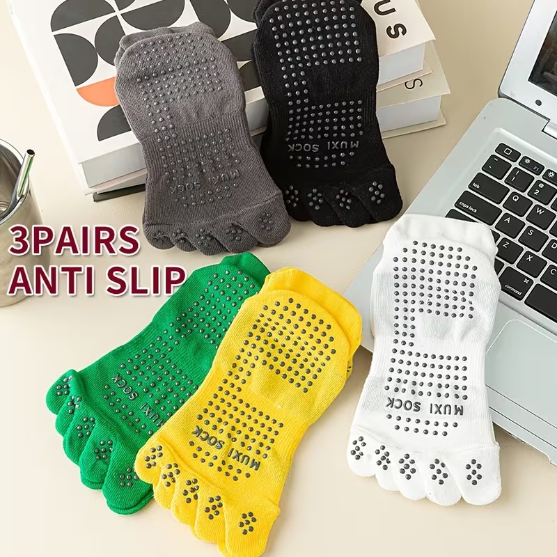 Kaos Kaki Pria 3-Pasang Anti-S - Sports Grip ulasan dan harga