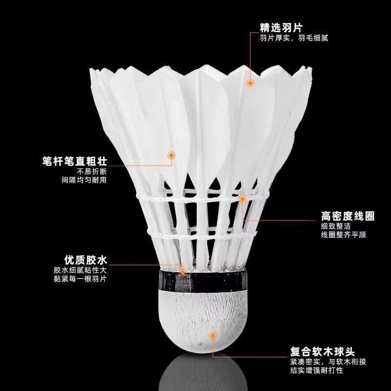 Shuttlecock Bulu Angsa Lion Ba - Feather Shuttlecock ulasan dan harga