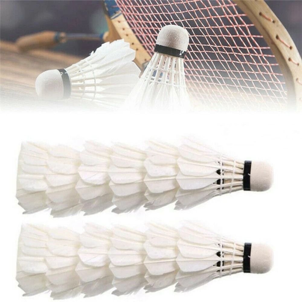 3/6/12 Buah Shuttlecock Bulu T - Feather Shuttlecock ulasan dan harga