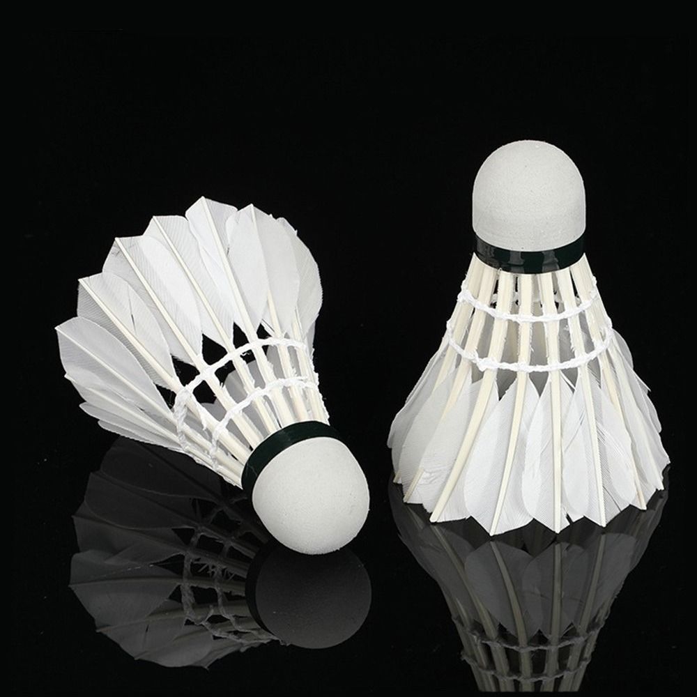 3/6/12 Buah Shuttlecock Bulu T - Feather Shuttlecock ulasan dan harga