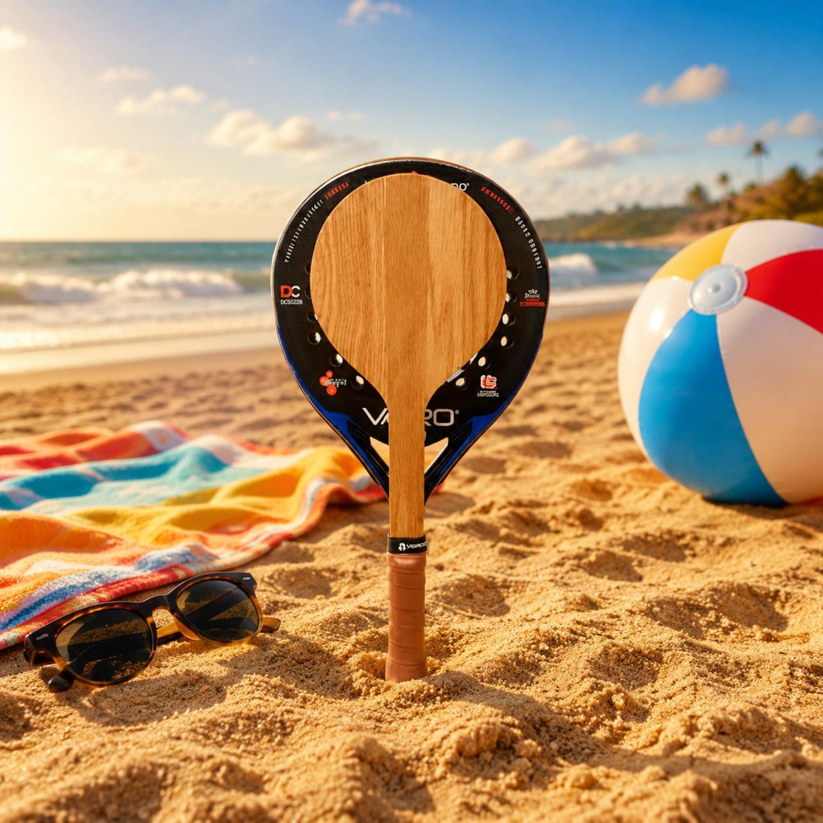 Raket Tenis Pantai Kayu, Raket - Sports Grip ulasan dan harga