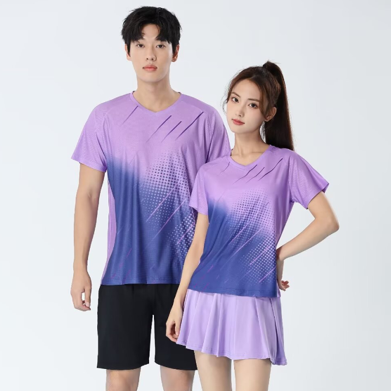 Kaus Tenis Meja Uniseks Jersey - Badminton Jersey ulasan dan harga