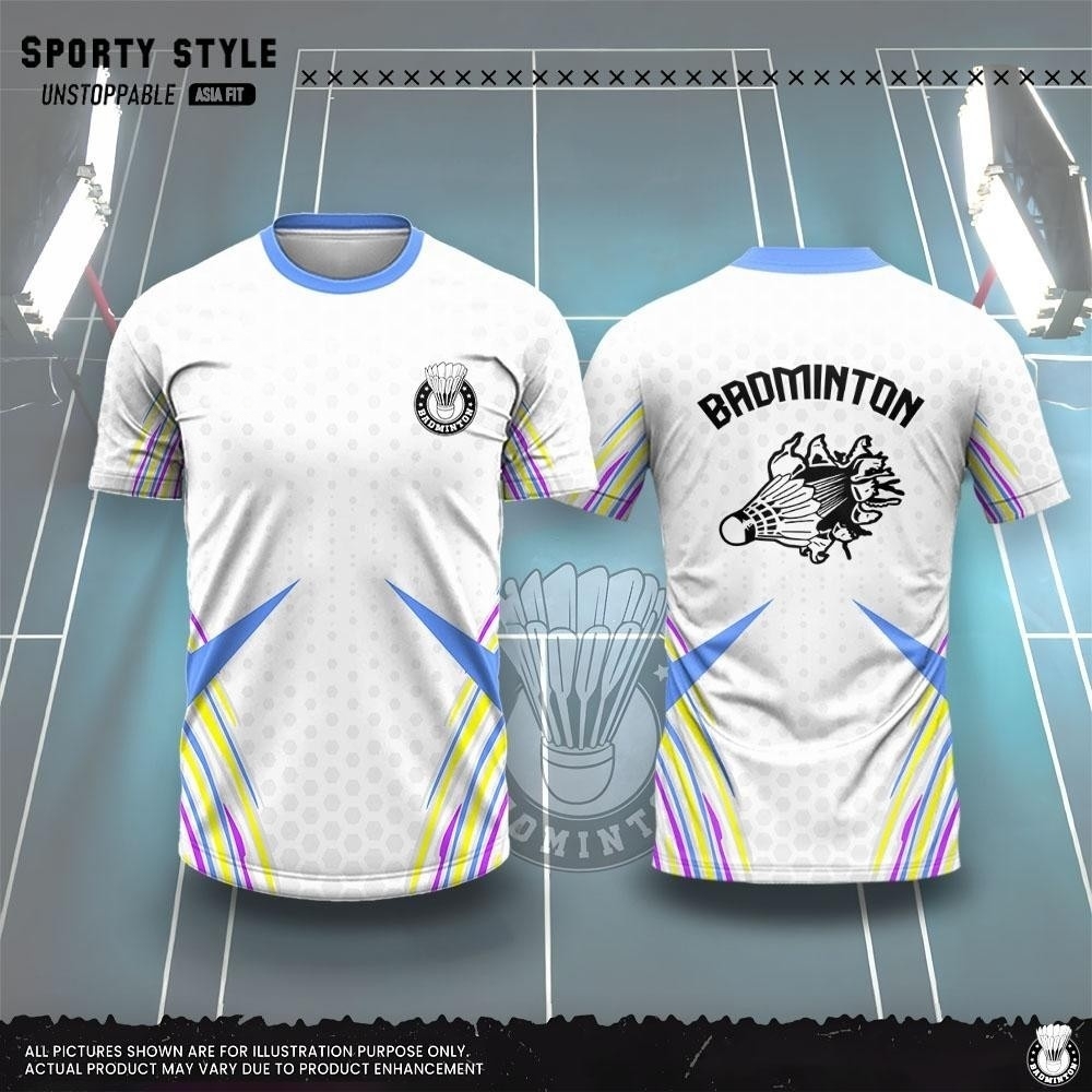 Pakaian Pria Fashion Kaos Badm - Badminton Jersey ulasan dan harga