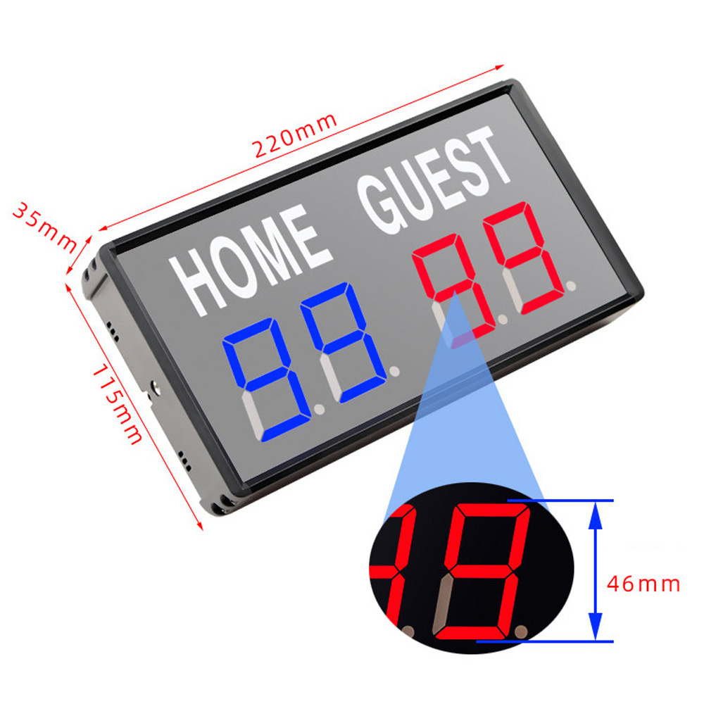 Papan Skor LED 4 Digit Portabe - Scoreboard Digital ulasan dan harga