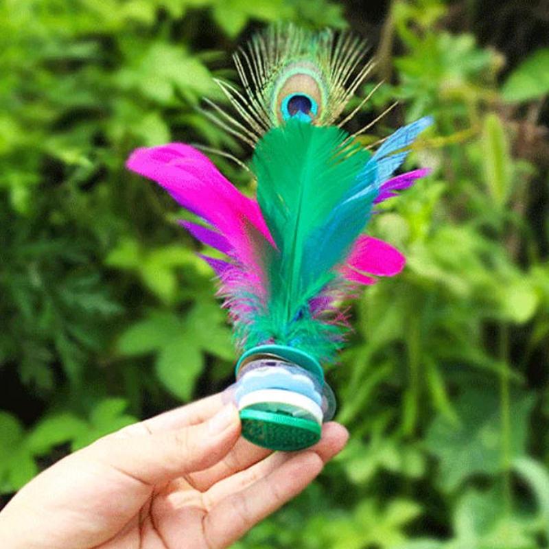 Bulu Jianzi Warna-warni Tradis - Feather Shuttlecock ulasan dan harga