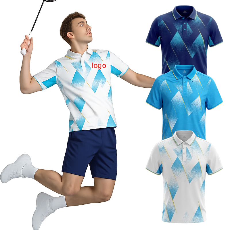 Kaos Polo Badminton Pria Logo  - Badminton Jersey ulasan dan harga