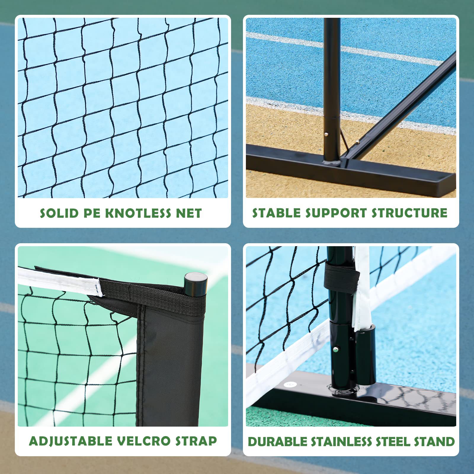 Jaring Bulu Tangkis Portabel 6 - Badminton Net ulasan dan harga
