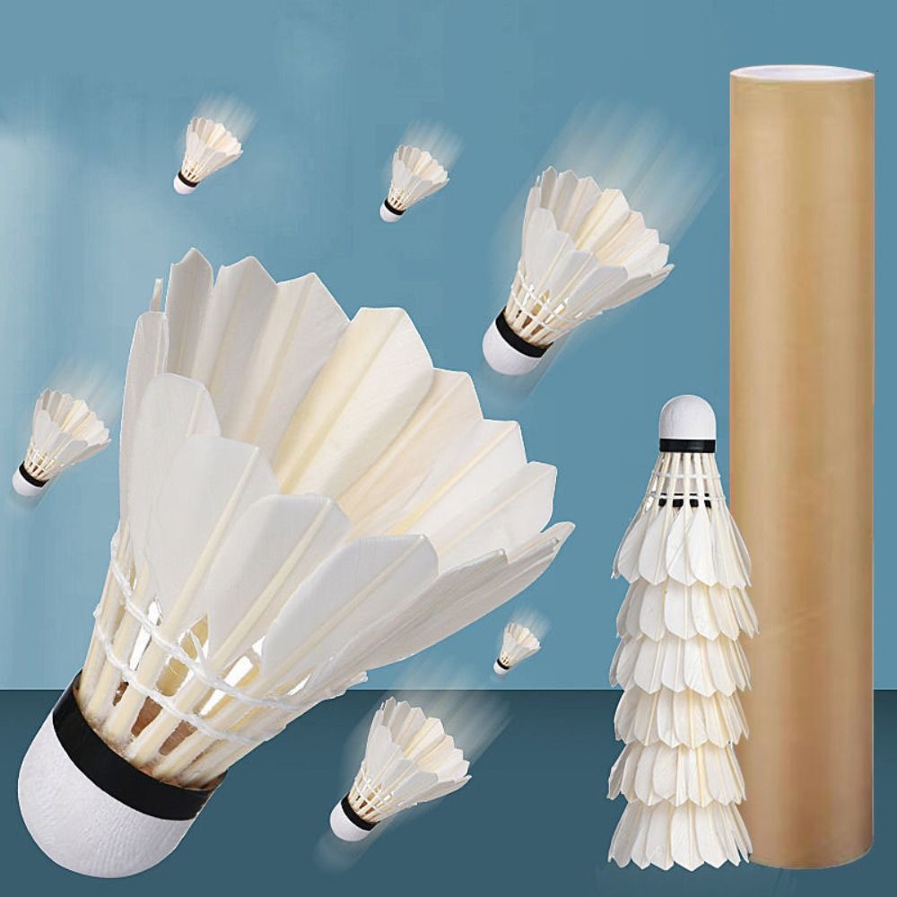 Shuttlecock Bulu Angsa Putih B - Feather Shuttlecock ulasan dan harga